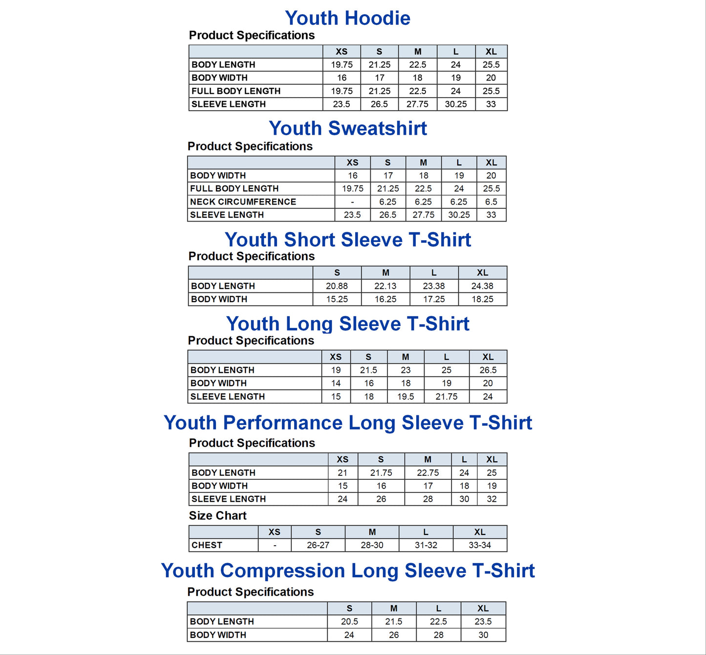 Youth Long Sleeve Compression Crewneck T-Shirt